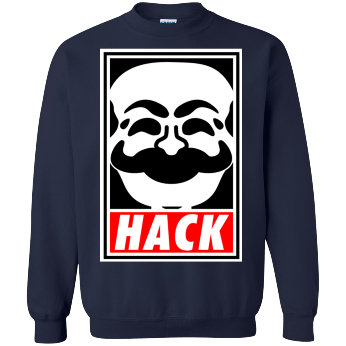Sweatshirts Navy / Small Hack society Crewneck Sweatshirt