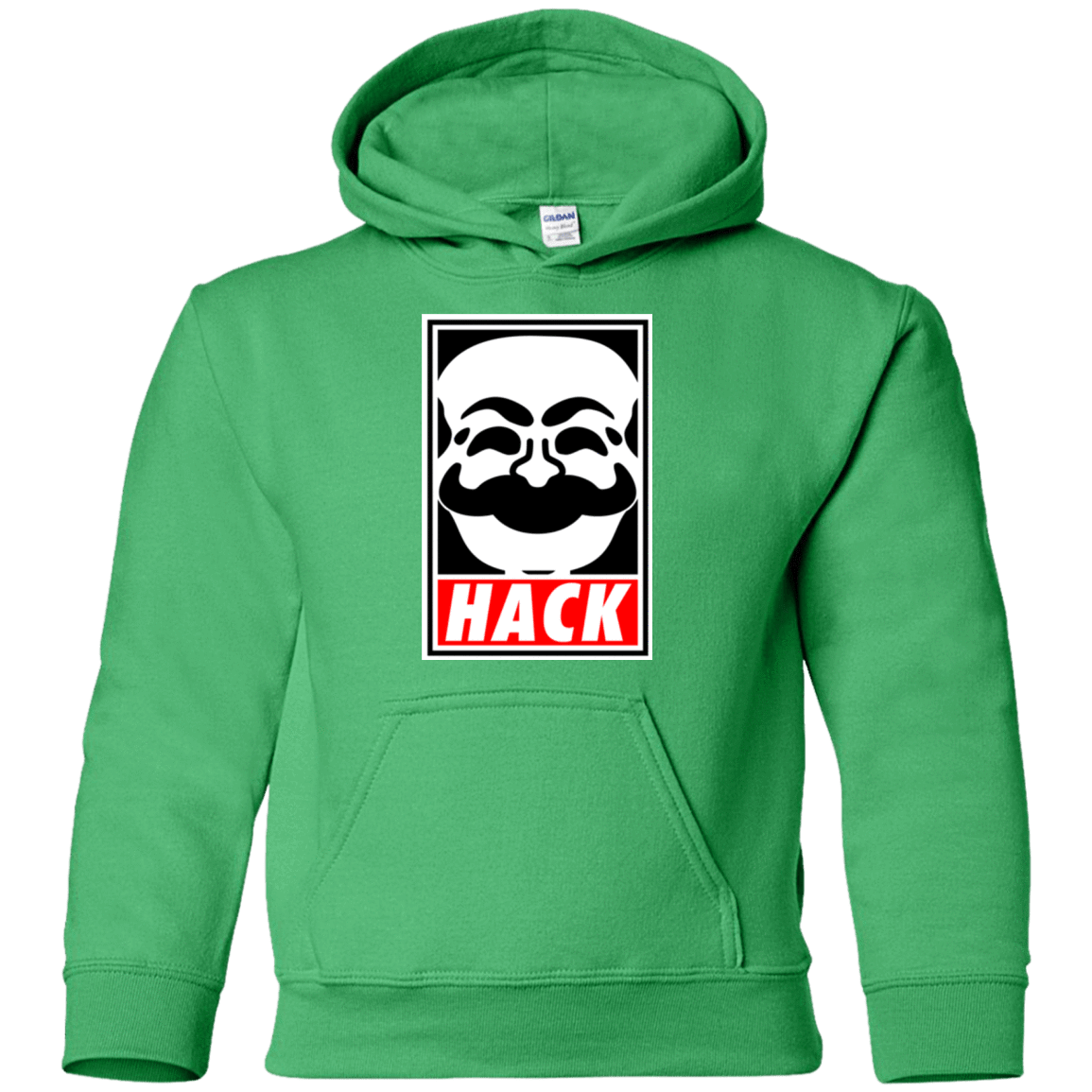 Sweatshirts Irish Green / YS Hack society Youth Hoodie