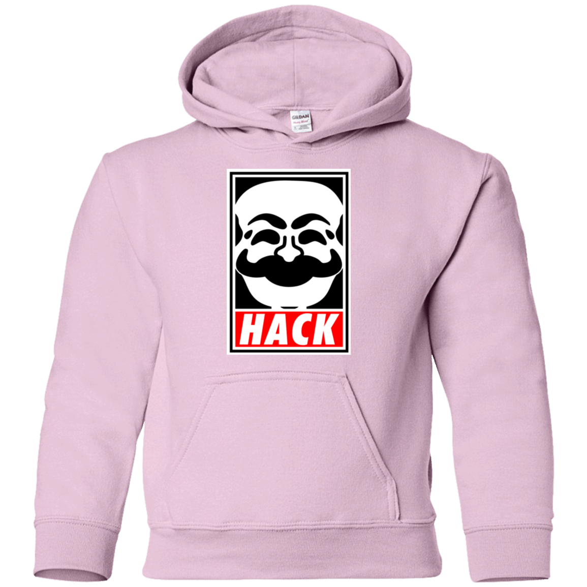 Sweatshirts Light Pink / YS Hack society Youth Hoodie
