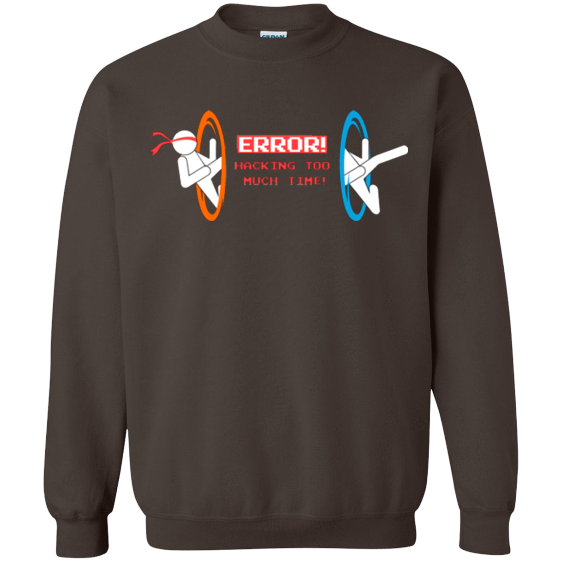 Sweatshirts Dark Chocolate / Small Hacking Error Crewneck Sweatshirt