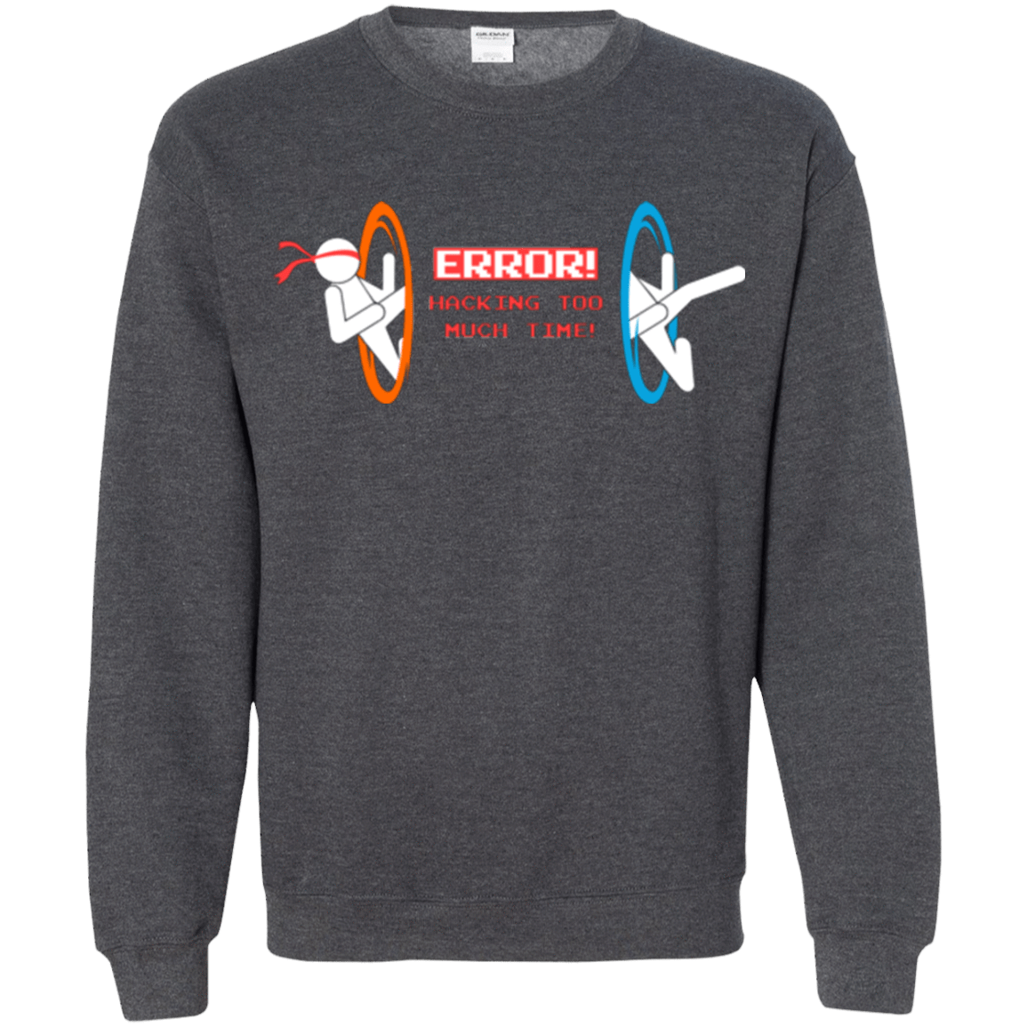 Sweatshirts Dark Heather / Small Hacking Error Crewneck Sweatshirt