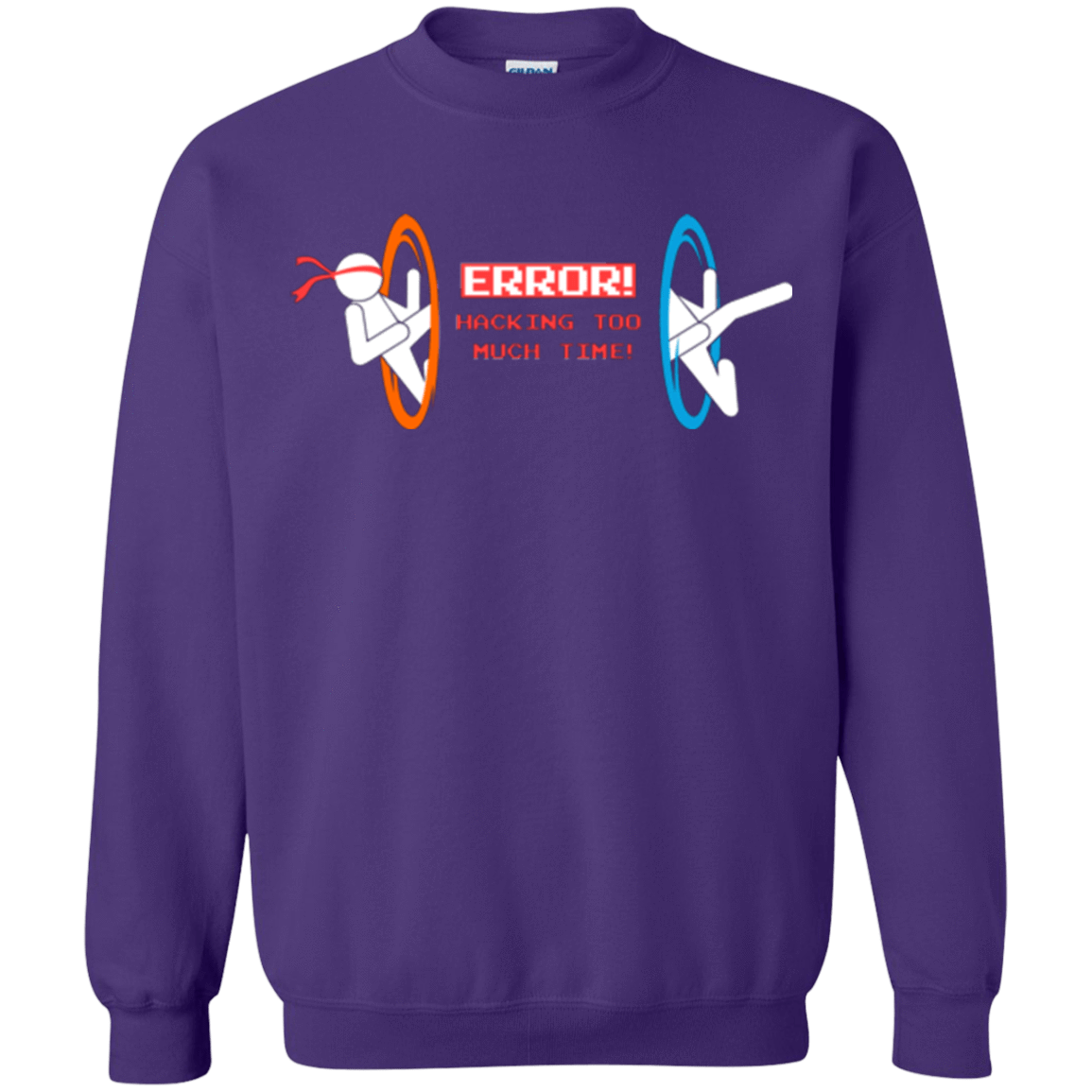 Sweatshirts Purple / Small Hacking Error Crewneck Sweatshirt