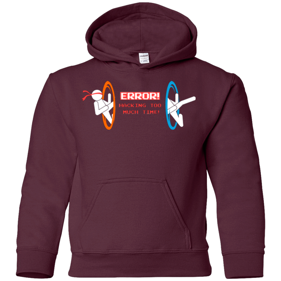 Sweatshirts Maroon / YS Hacking Error Youth Hoodie