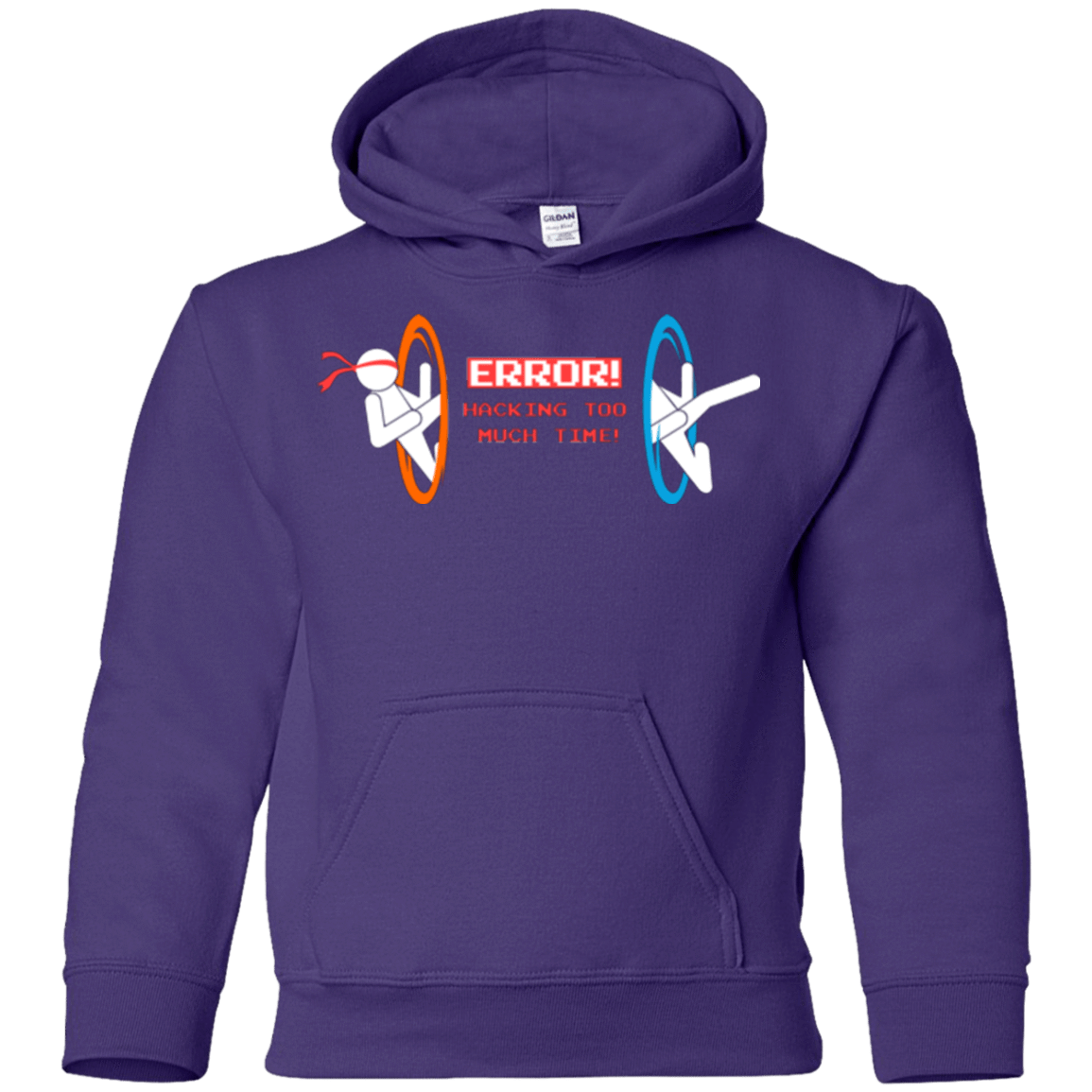 Sweatshirts Purple / YS Hacking Error Youth Hoodie