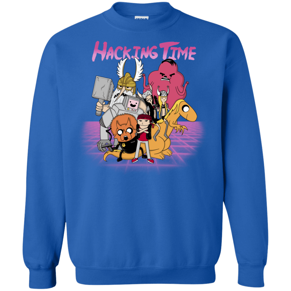 Sweatshirts Royal / S HACKING TIME Crewneck Sweatshirt
