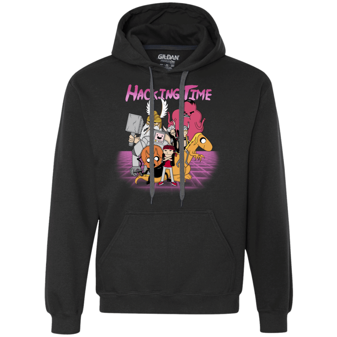 Sweatshirts Black / S HACKING TIME Premium Fleece Hoodie