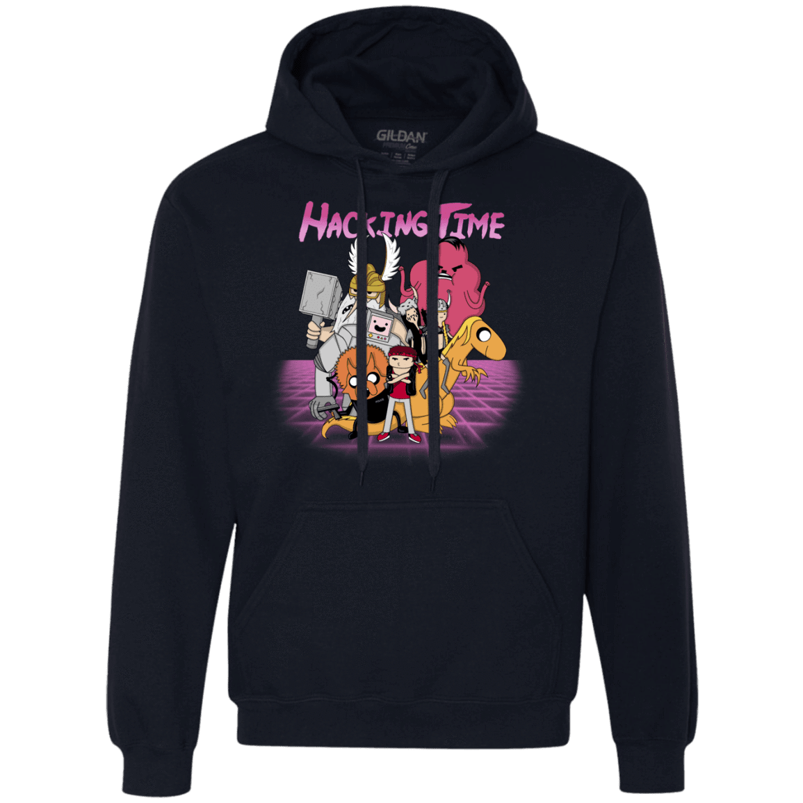 Sweatshirts Navy / S HACKING TIME Premium Fleece Hoodie