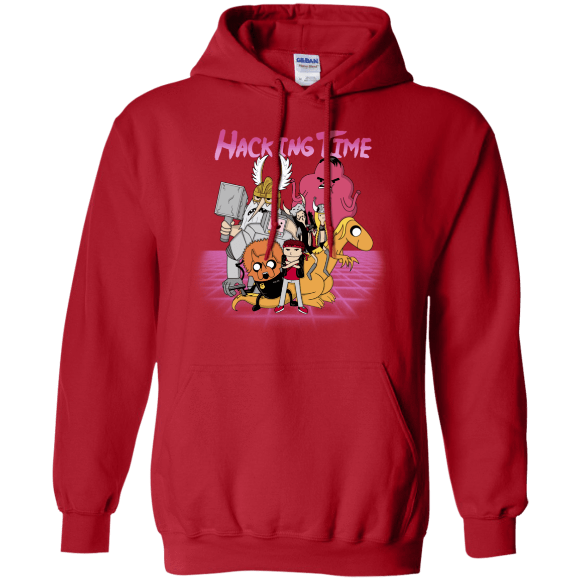 Sweatshirts Red / S HACKING TIME Pullover Hoodie