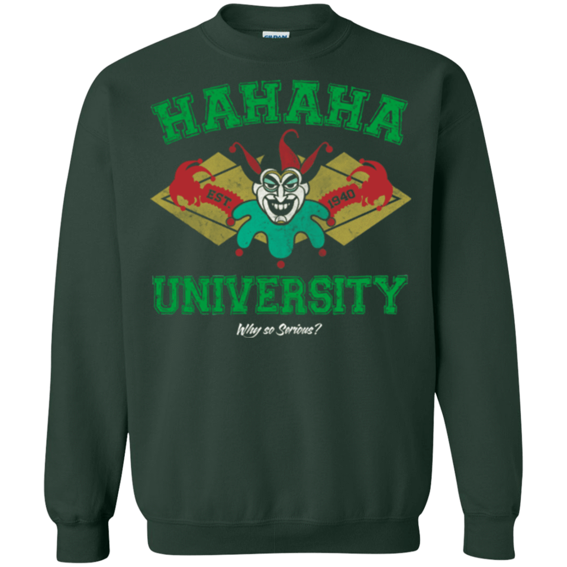 Sweatshirts Forest Green / Small Hahaha University Crewneck Sweatshirt