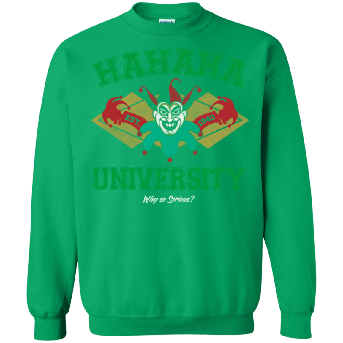 Sweatshirts Irish Green / Small Hahaha University Crewneck Sweatshirt