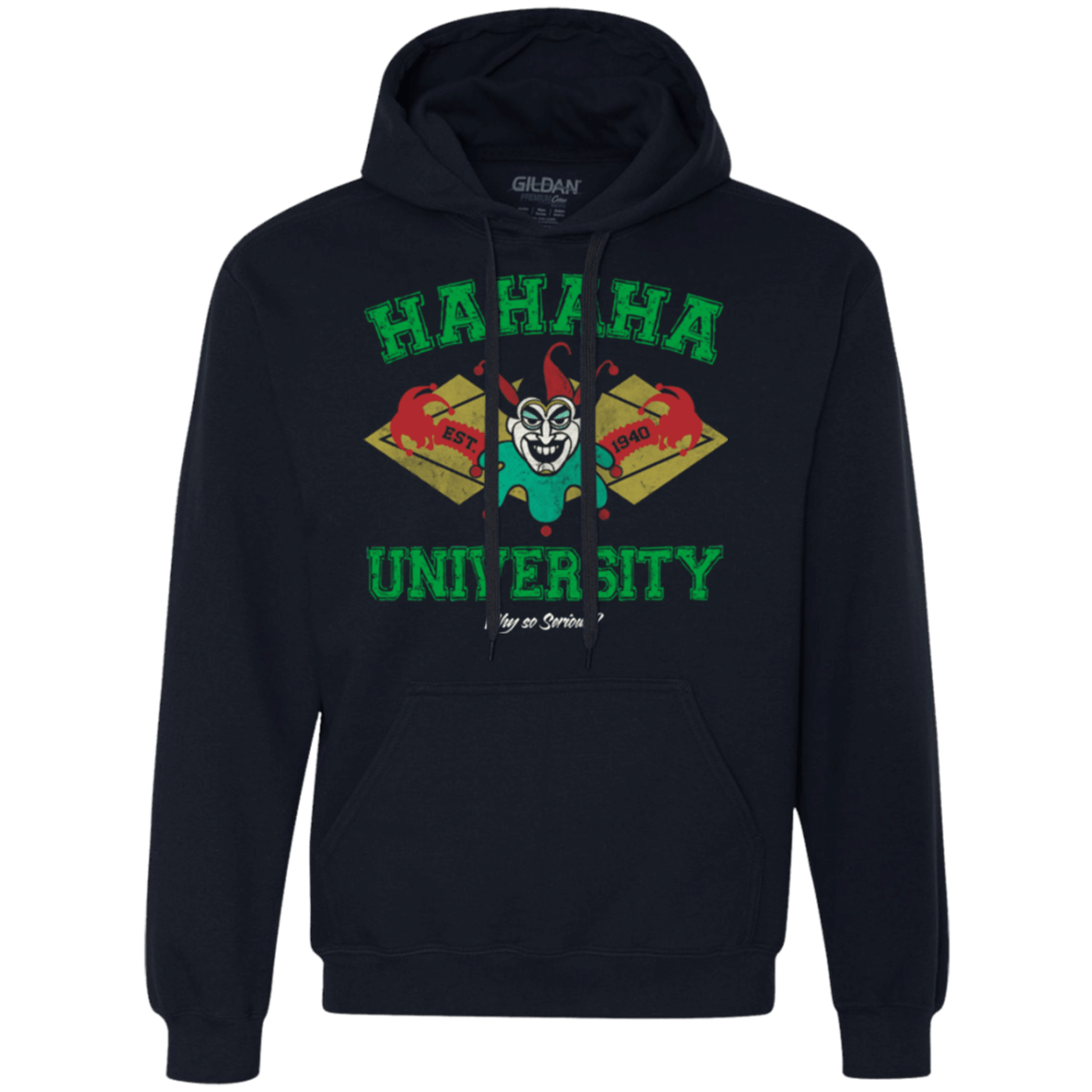 Sweatshirts Navy / Small Hahaha University Premium Fleece Hoodie