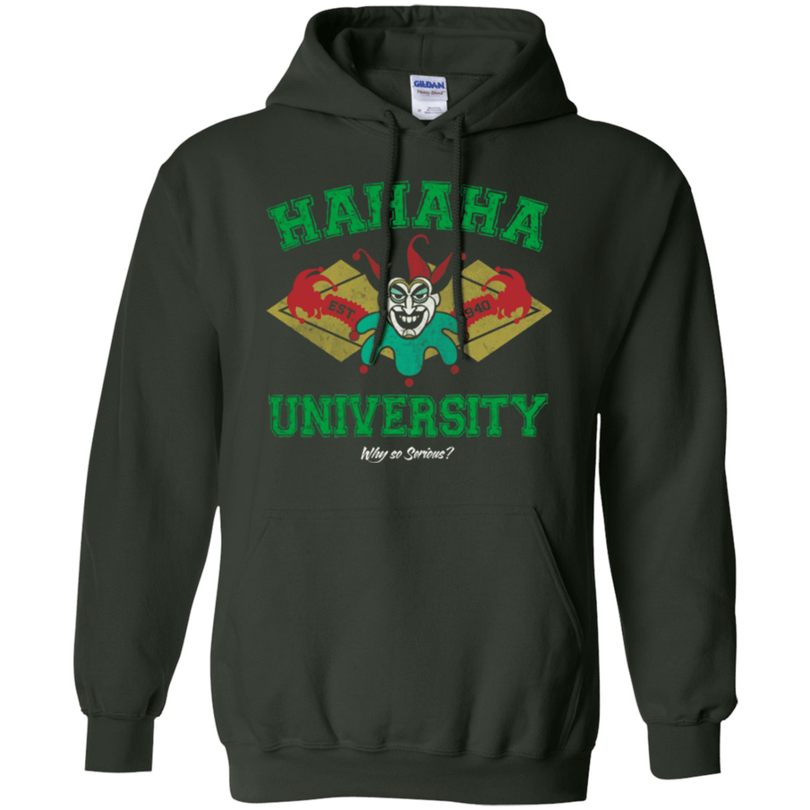 Sweatshirts Forest Green / Small Hahaha University Pullover Hoodie