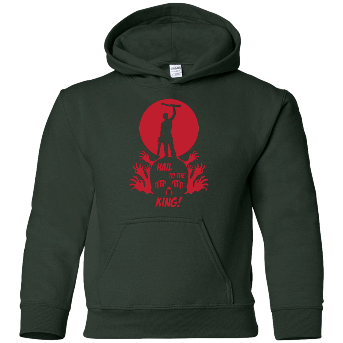 Sweatshirts Forest Green / YS Hail to the King Youth Hoodie