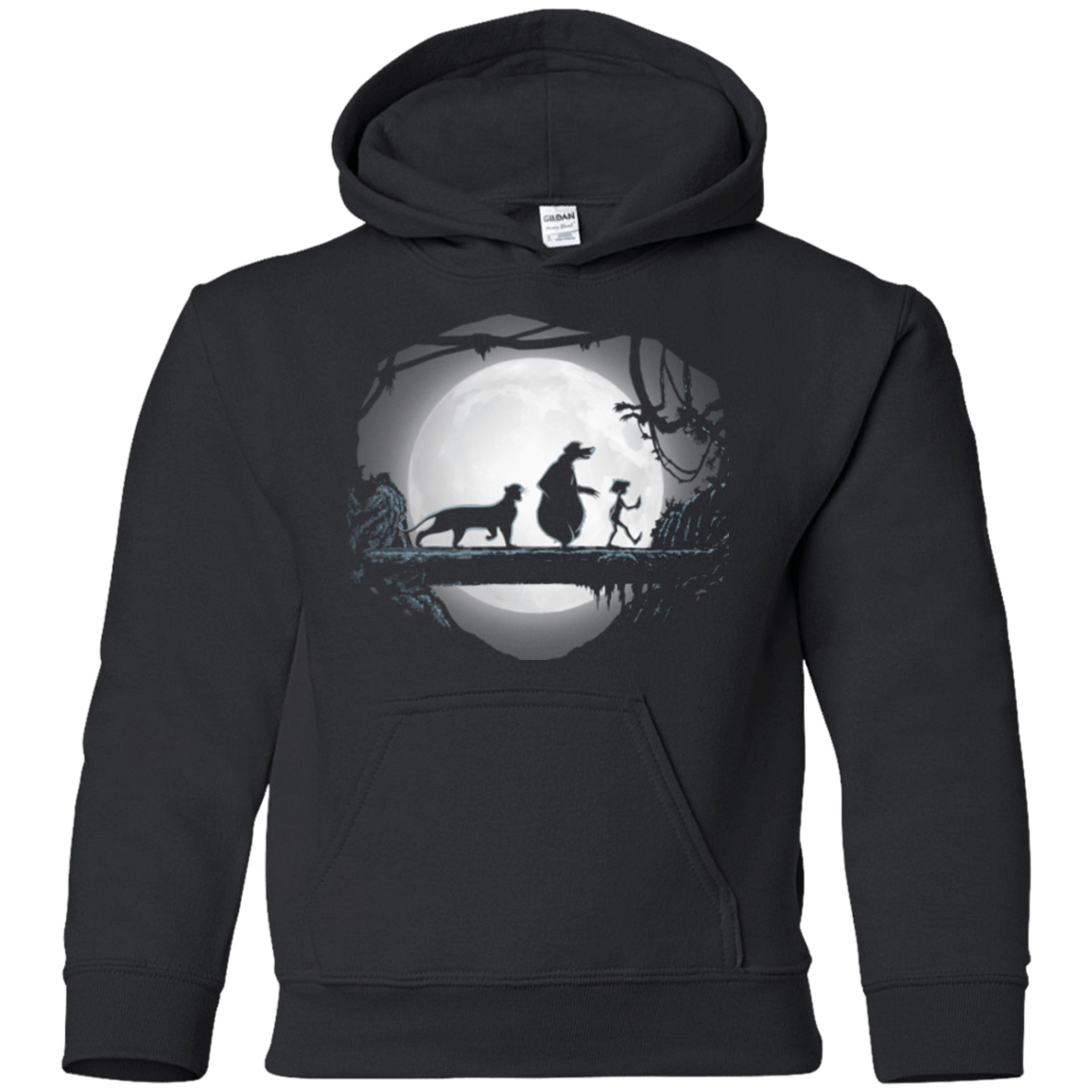 Sweatshirts Black / YS Hakuna Matata in the Jungle Youth Hoodie