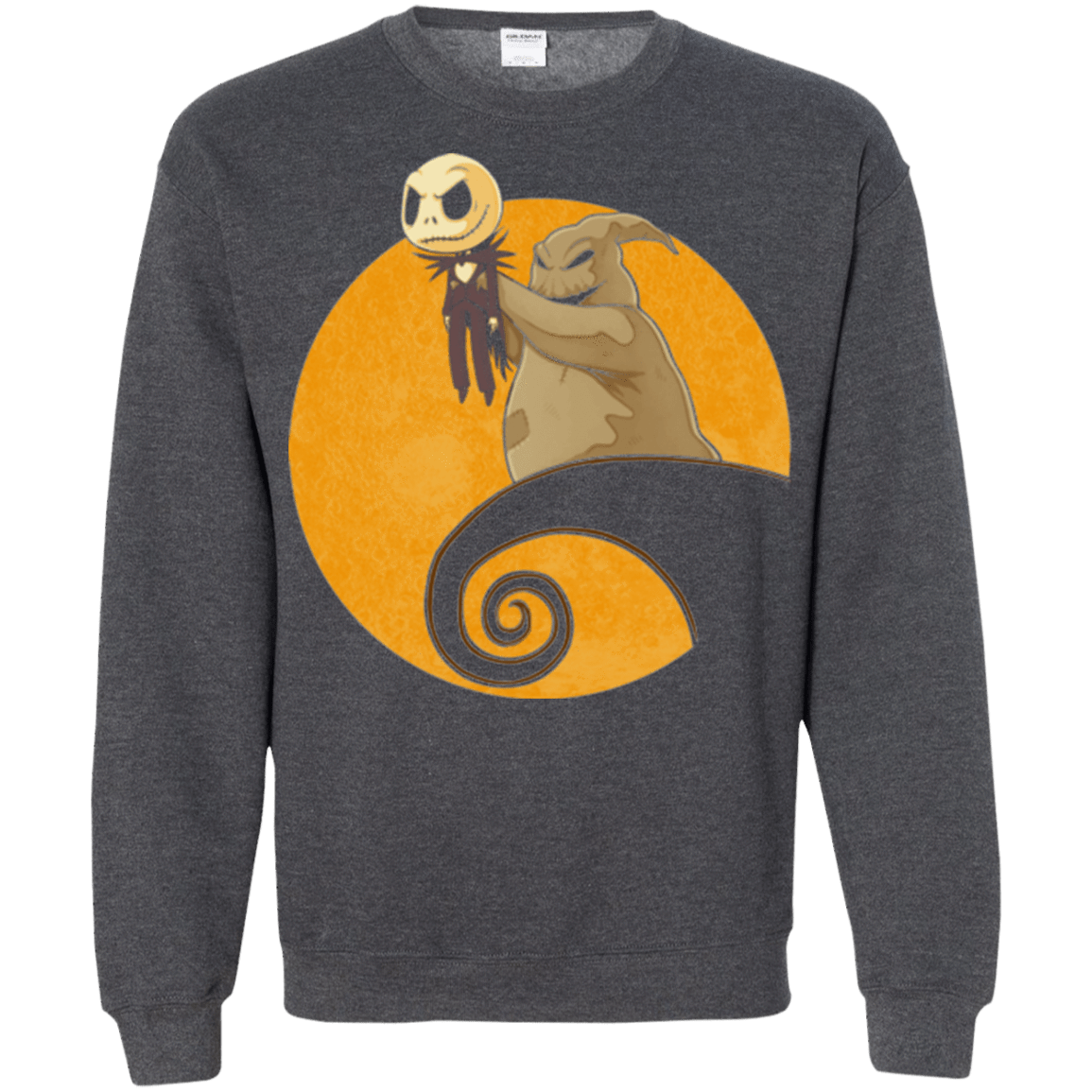 Sweatshirts Dark Heather / Small Halloween King Crewneck Sweatshirt