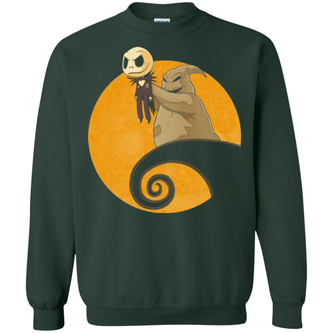 Sweatshirts Forest Green / Small Halloween King Crewneck Sweatshirt