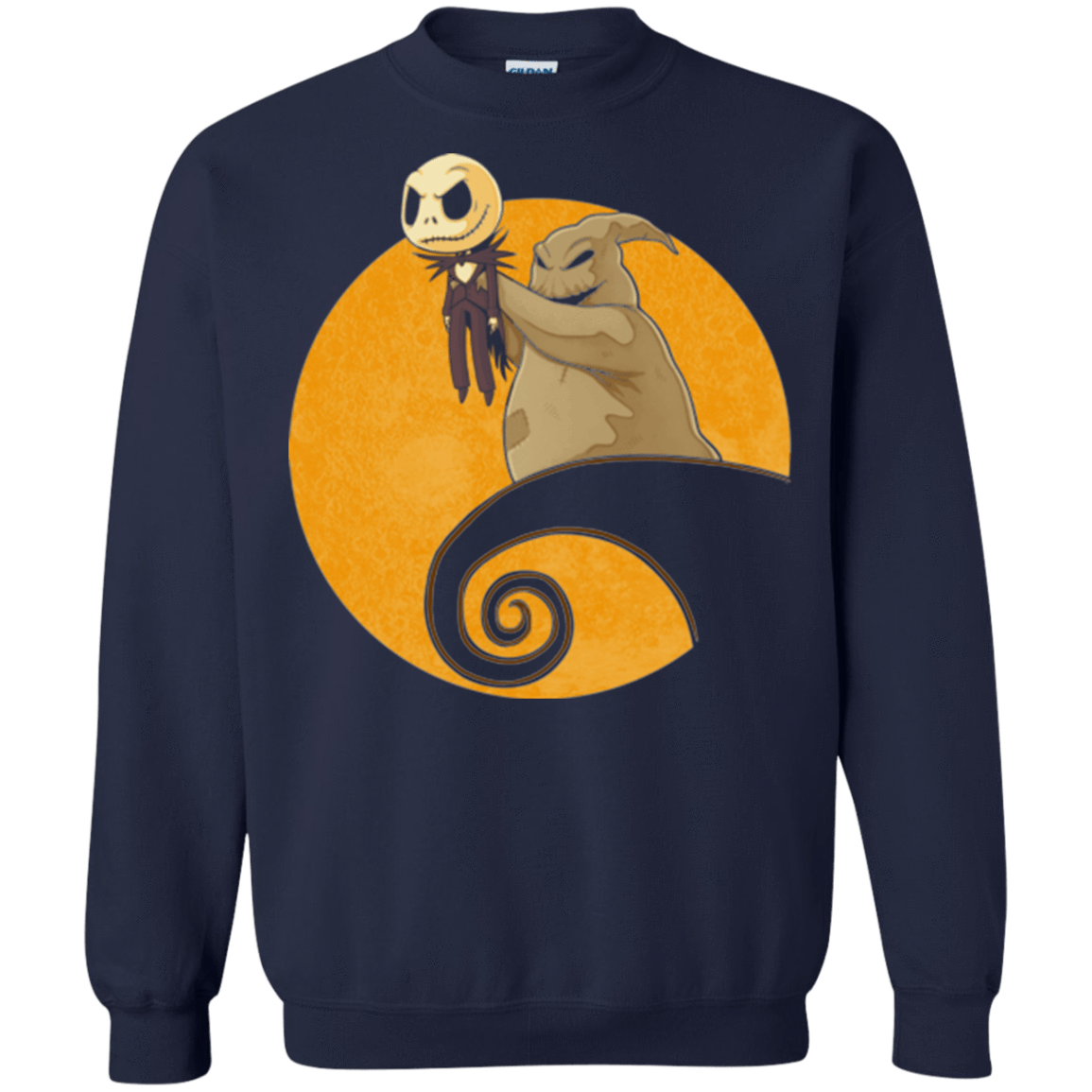 Sweatshirts Navy / Small Halloween King Crewneck Sweatshirt
