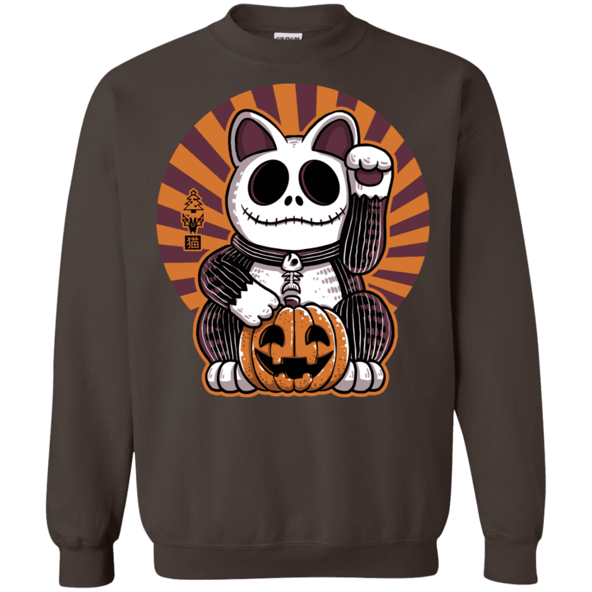 Sweatshirts Dark Chocolate / S Halloween Neko Crewneck Sweatshirt