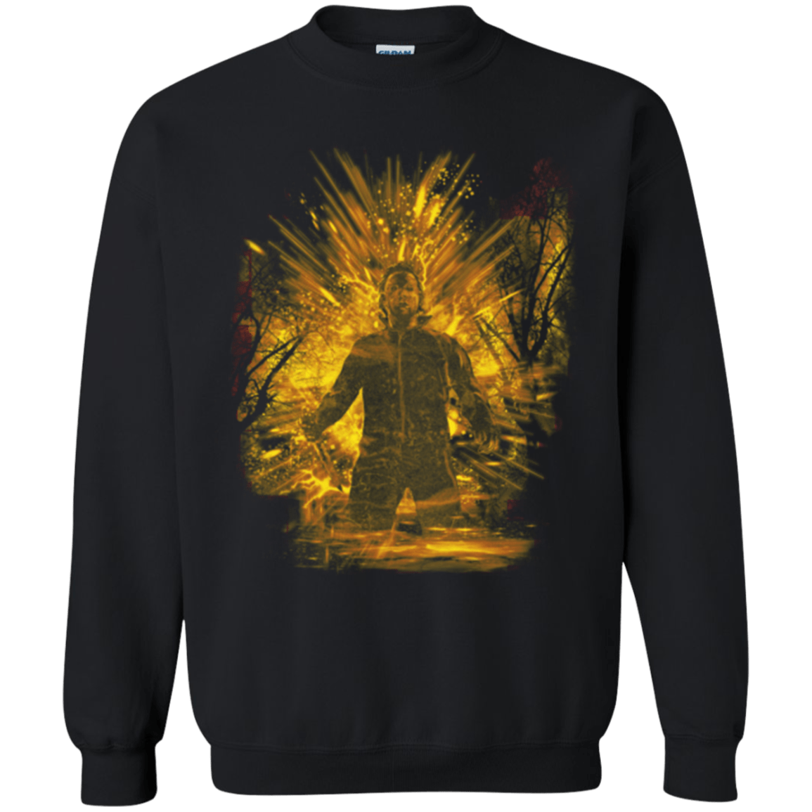 Sweatshirts Black / Small Halloween Storm Orange Crewneck Sweatshirt