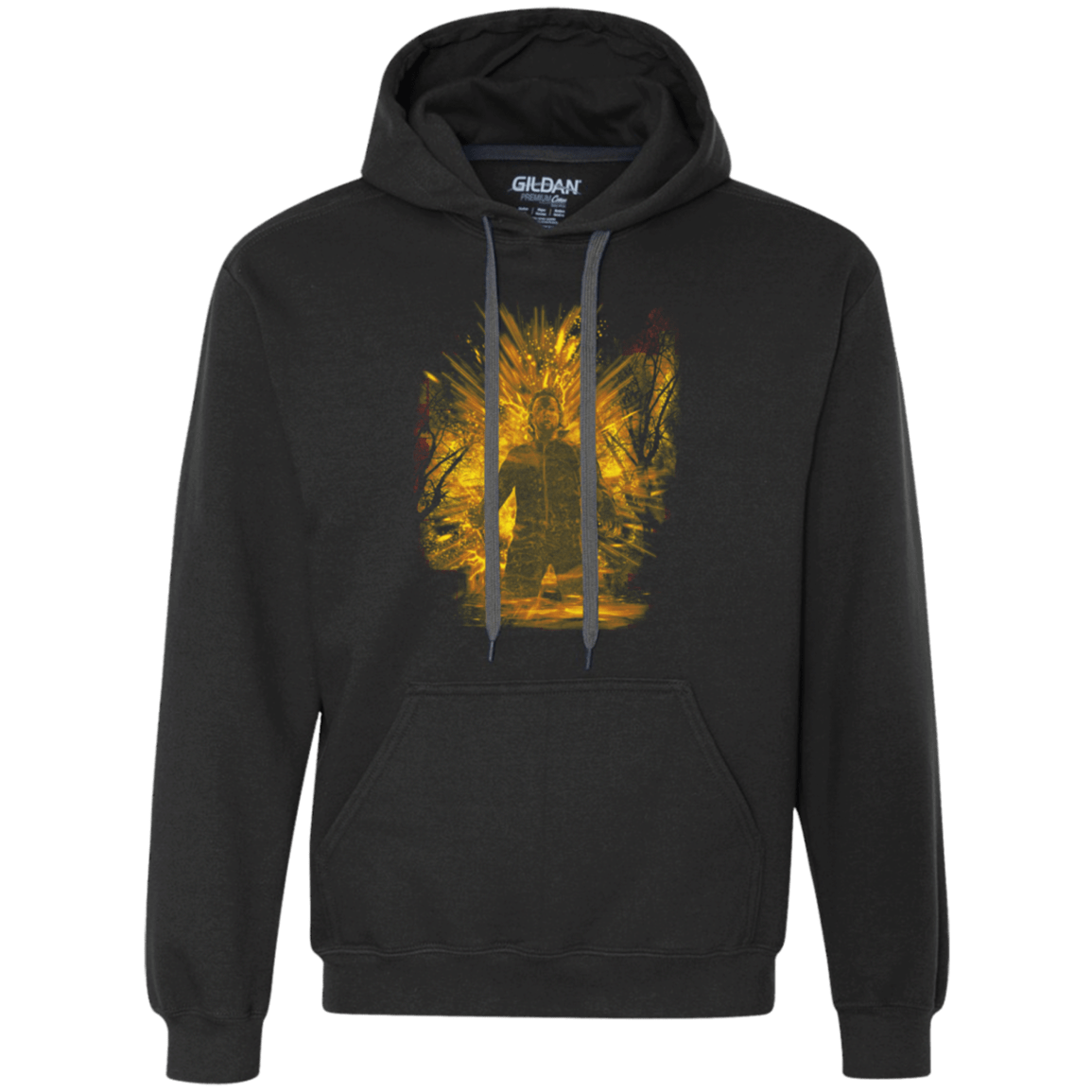 Sweatshirts Black / Small Halloween Storm Orange Premium Fleece Hoodie