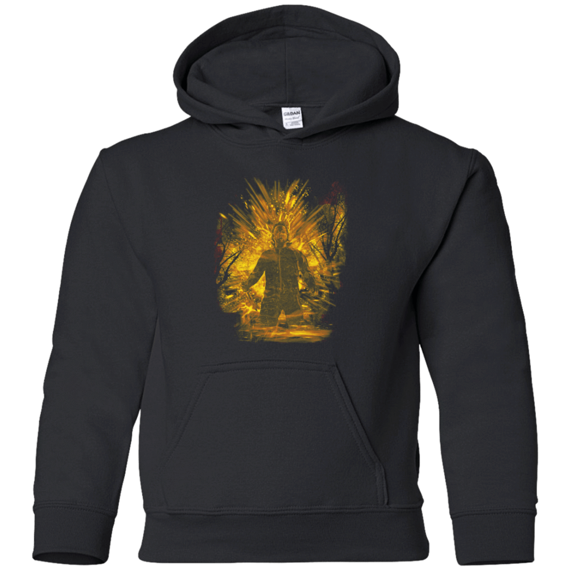 Sweatshirts Black / YS Halloween Storm Orange Youth Hoodie