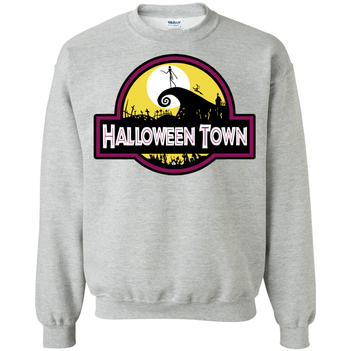Sweatshirts Sport Grey / S Halloween Town Crewneck Sweatshirt