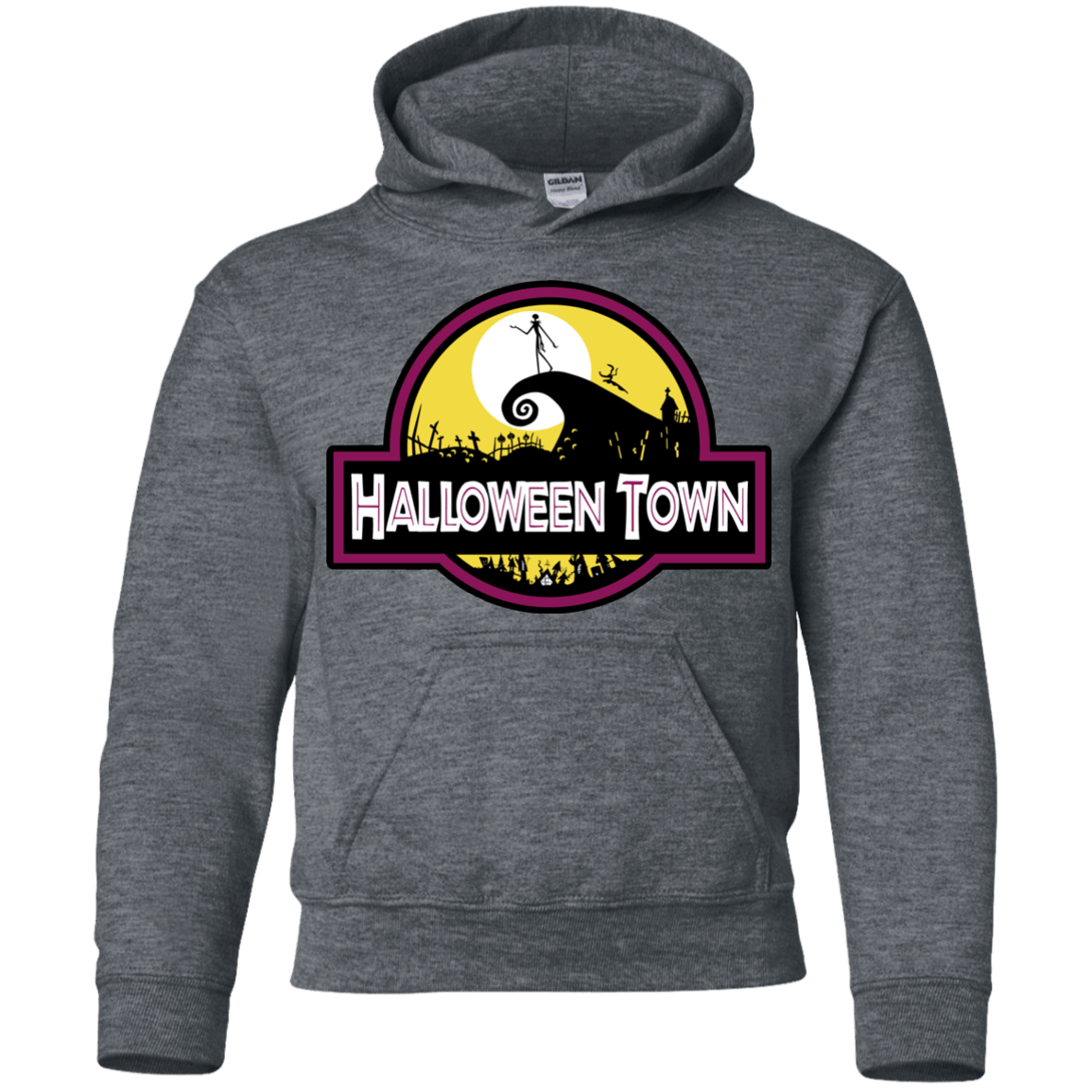 Sweatshirts Dark Heather / YS Halloween Town Youth Hoodie