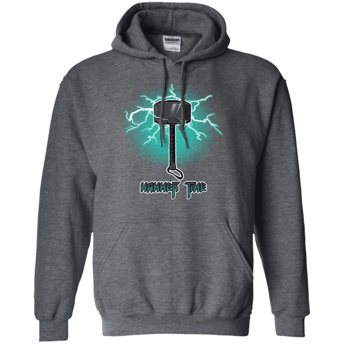 Sweatshirts Dark Heather / S Hammer Time Pullover Hoodie