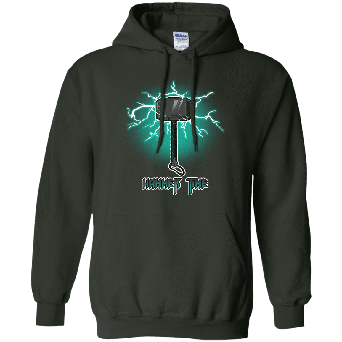 Sweatshirts Forest Green / S Hammer Time Pullover Hoodie