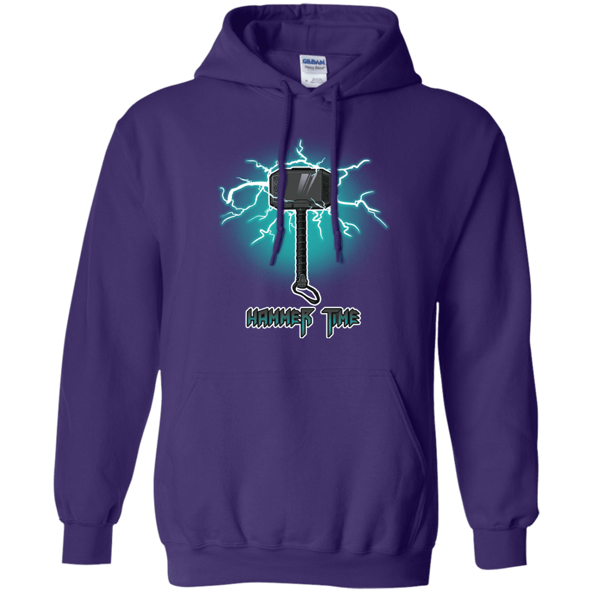 Sweatshirts Purple / S Hammer Time Pullover Hoodie