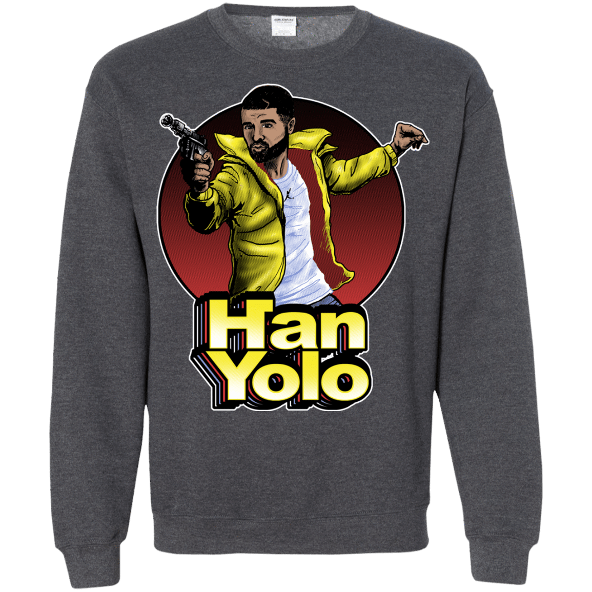 Sweatshirts Dark Heather / S Han Yolo Crewneck Sweatshirt