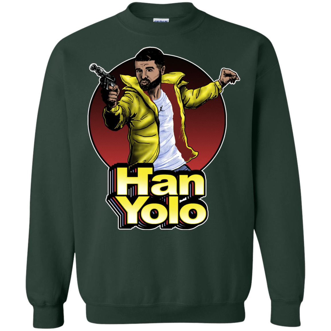 Sweatshirts Forest Green / S Han Yolo Crewneck Sweatshirt