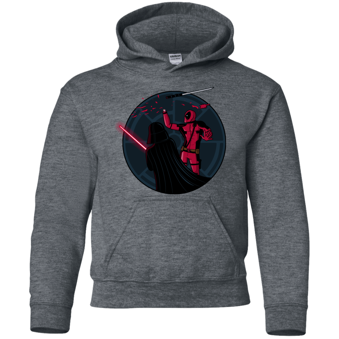 Sweatshirts Dark Heather / YS Hand 2.0 Youth Hoodie