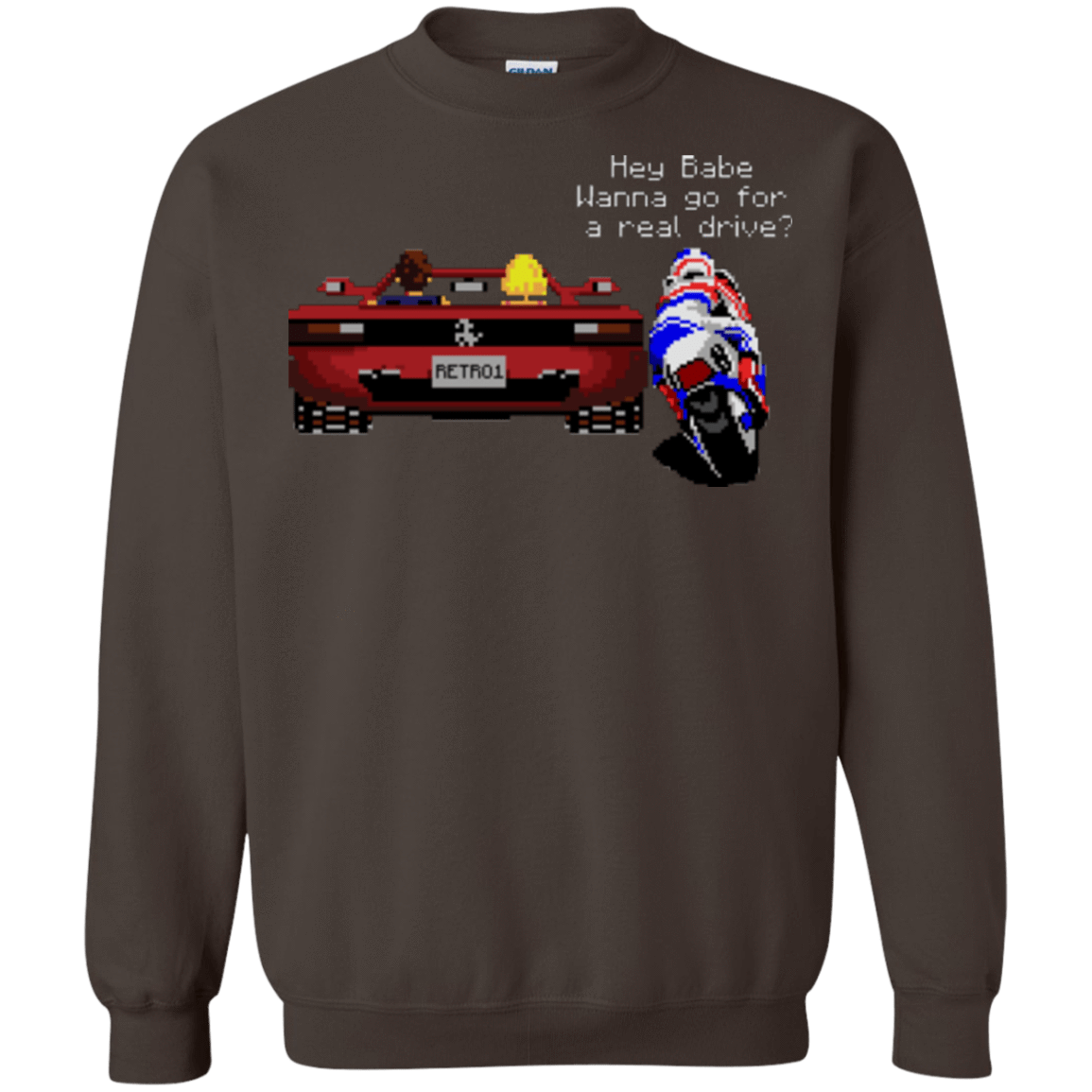 Sweatshirts Dark Chocolate / Small Hang On to Outrun Crewneck Sweatshirt