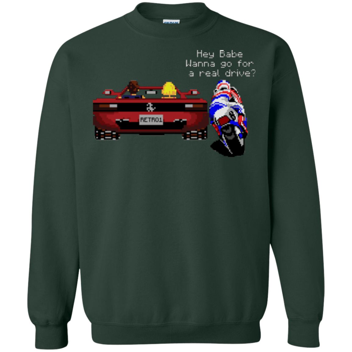 Sweatshirts Forest Green / Small Hang On to Outrun Crewneck Sweatshirt