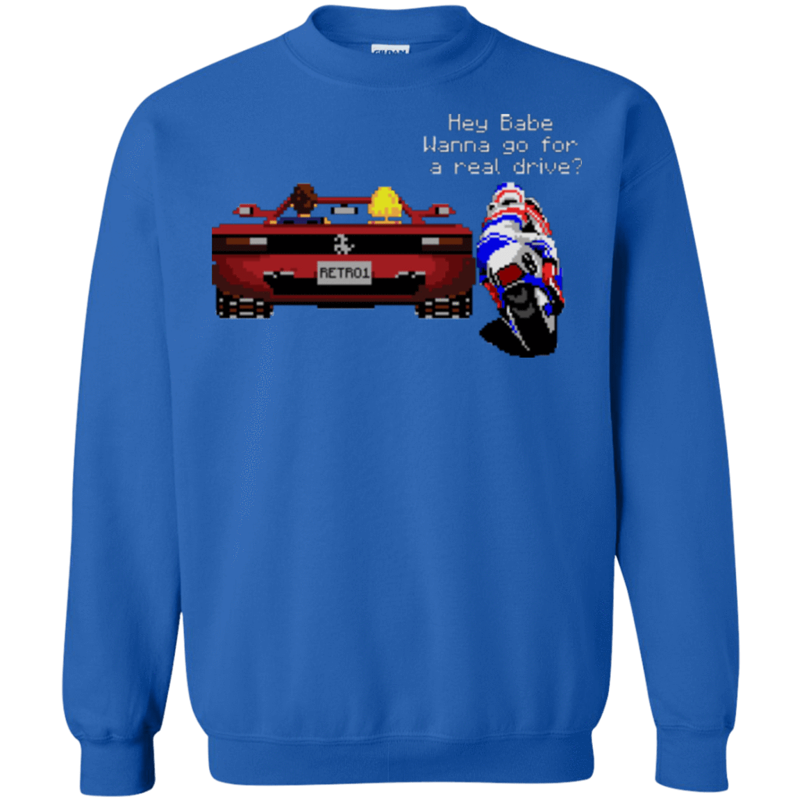 Sweatshirts Royal / Small Hang On to Outrun Crewneck Sweatshirt