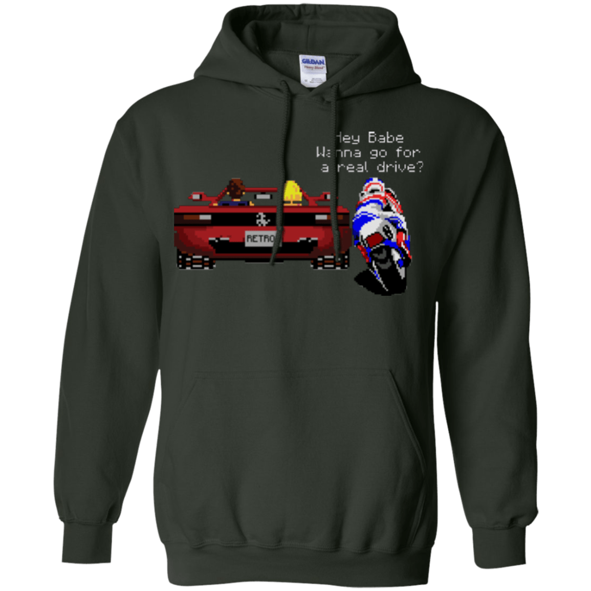 Sweatshirts Forest Green / Small Hang On to Outrun Pullover Hoodie