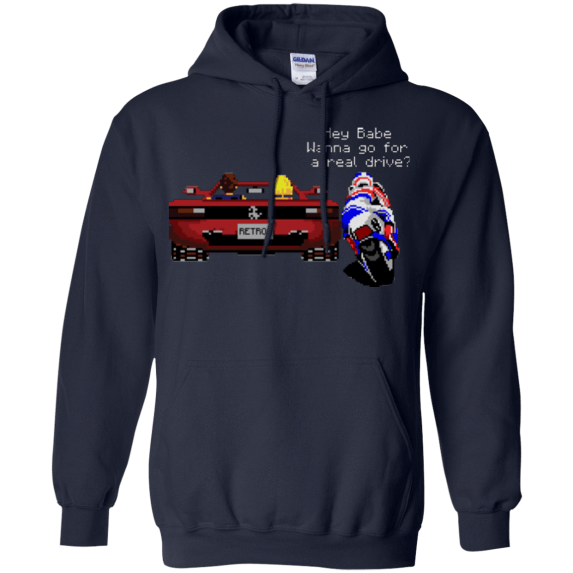 Sweatshirts Navy / Small Hang On to Outrun Pullover Hoodie