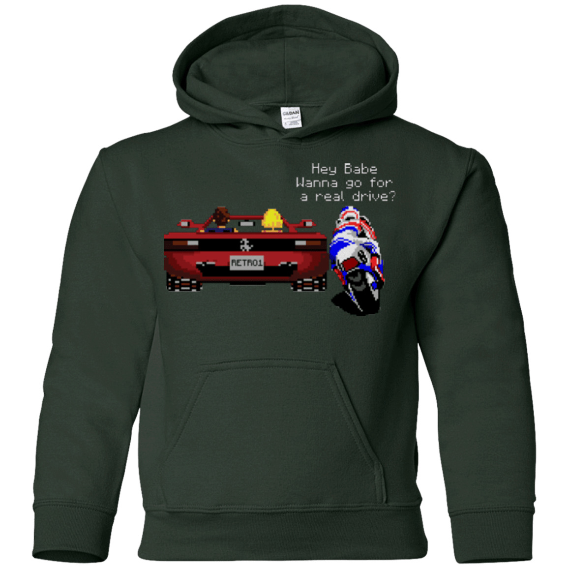 Sweatshirts Forest Green / YS Hang On to Outrun Youth Hoodie