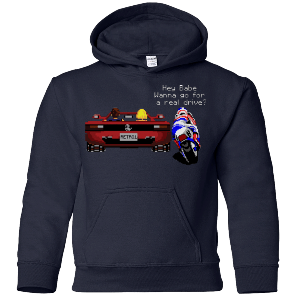 Sweatshirts Navy / YS Hang On to Outrun Youth Hoodie