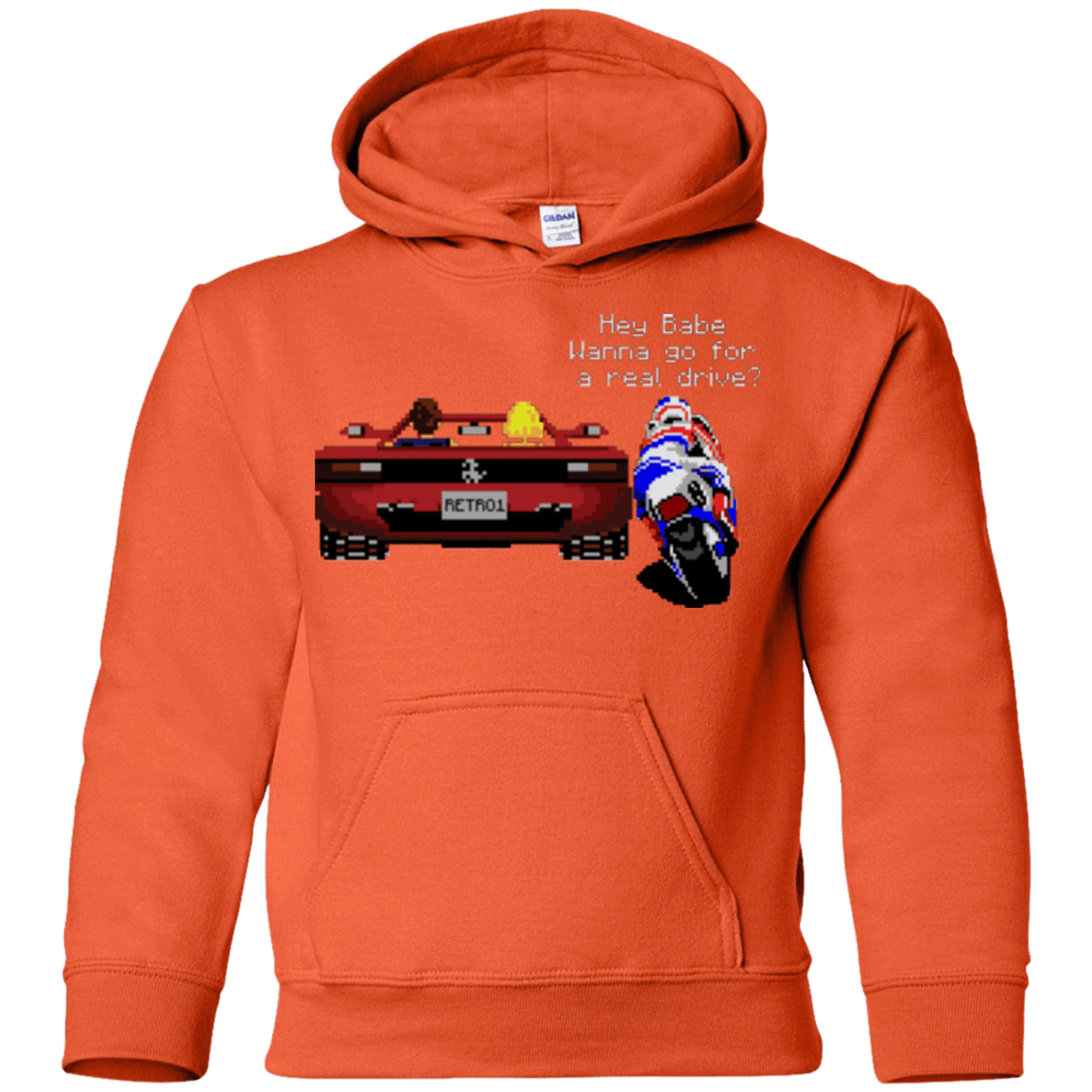 Sweatshirts Orange / YS Hang On to Outrun Youth Hoodie