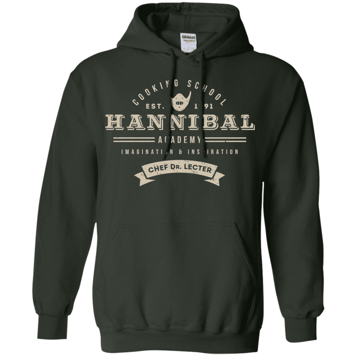 Sweatshirts Forest Green / S Hannibal Academy Pullover Hoodie