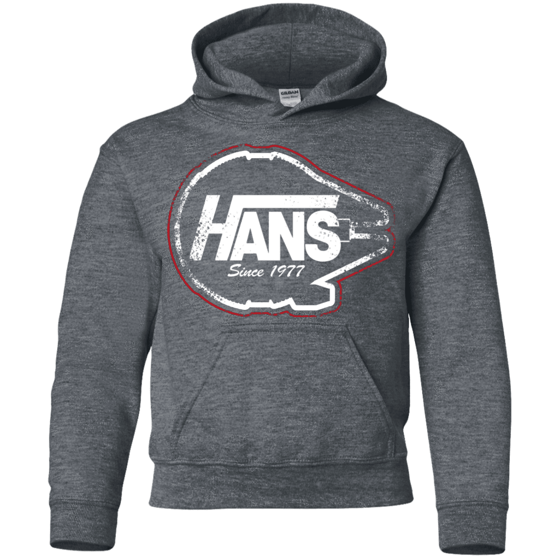 Sweatshirts Dark Heather / YS Hans Youth Hoodie