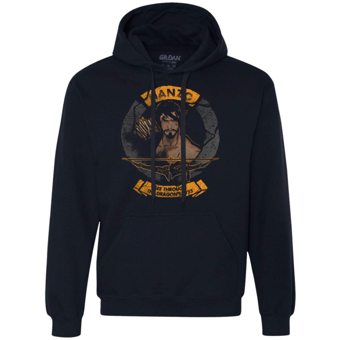 Sweatshirts Navy / Small Hanzo Premium Fleece Hoodie