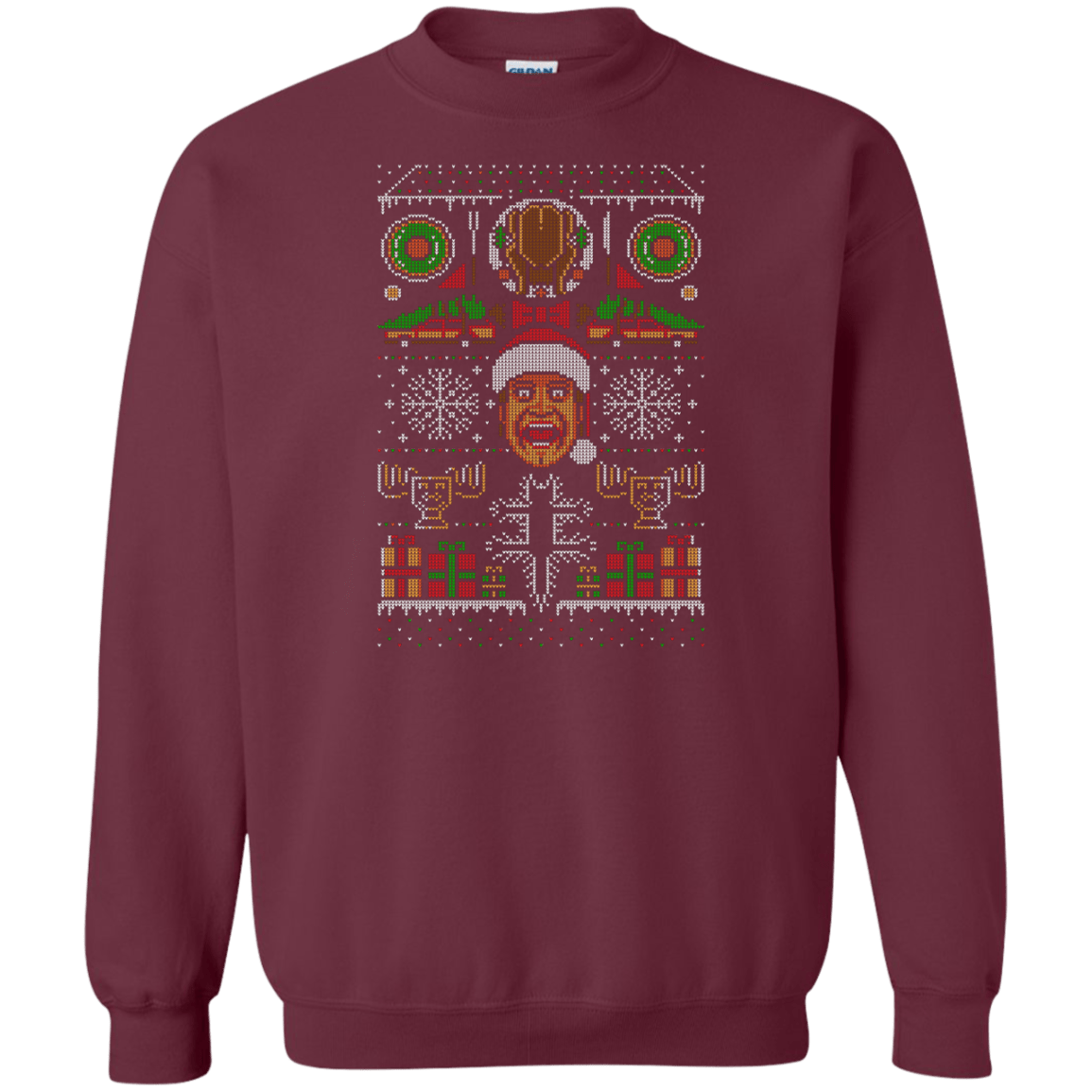 Sweatshirts Maroon / Small Hap Hap Happiest Christmas Crewneck Sweatshirt