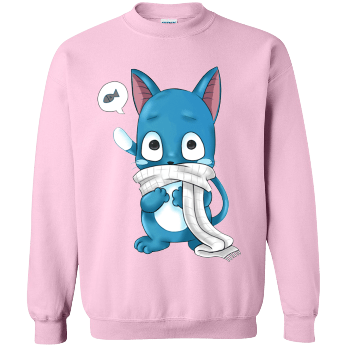 Sweatshirts Light Pink / Small Happy Crewneck Sweatshirt