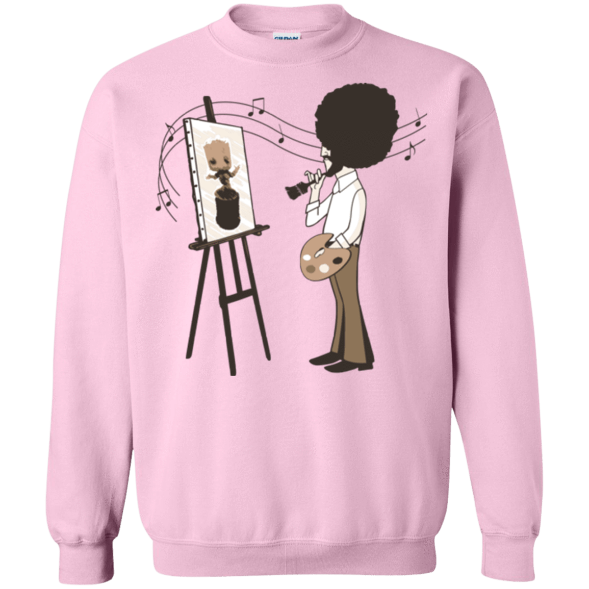 Sweatshirts Light Pink / Small Happy Little Tree Crewneck Sweatshirt
