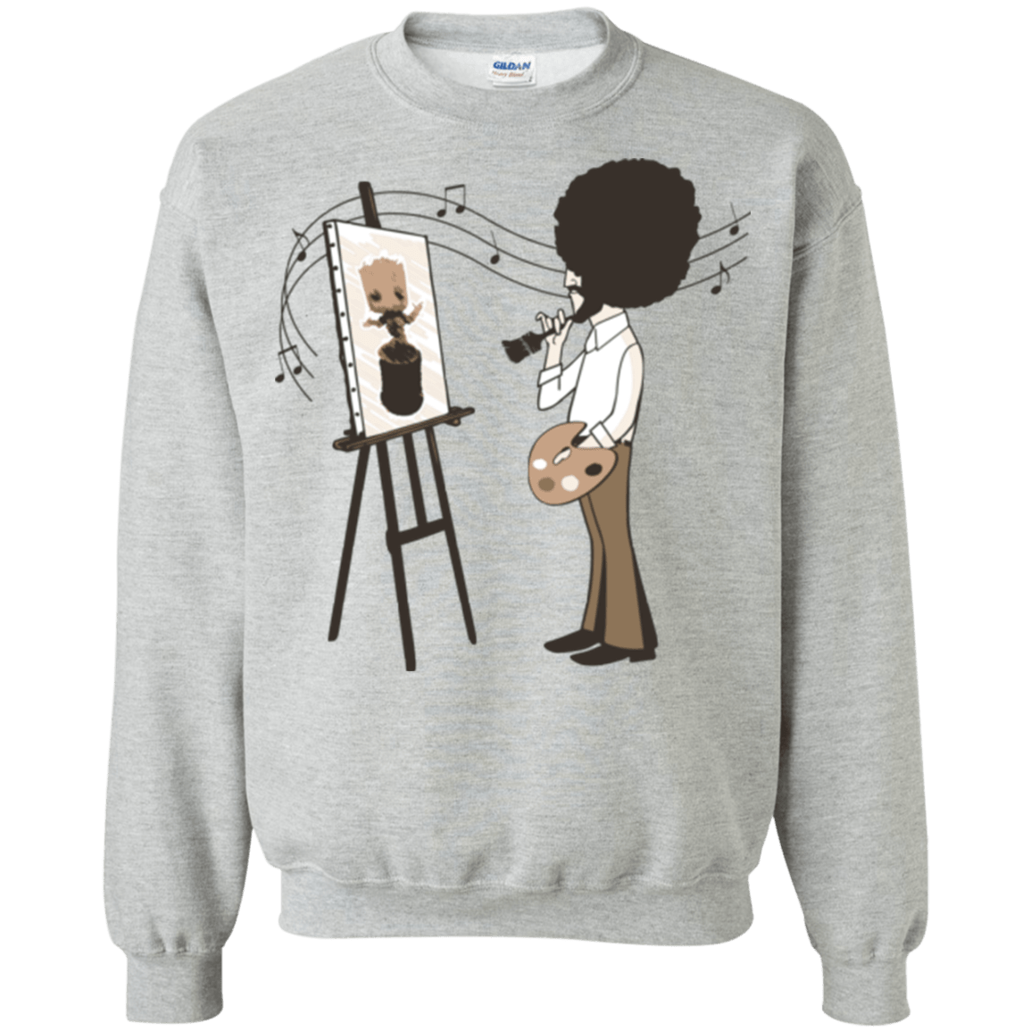 Sweatshirts Sport Grey / Small Happy Little Tree Crewneck Sweatshirt