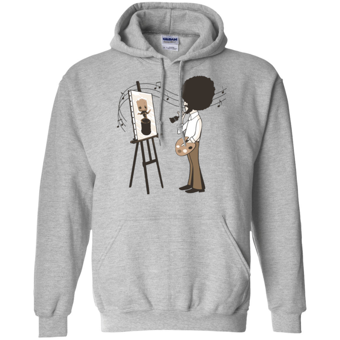 Sweatshirts Sport Grey / Small Happy Little Tree Pullover Hoodie