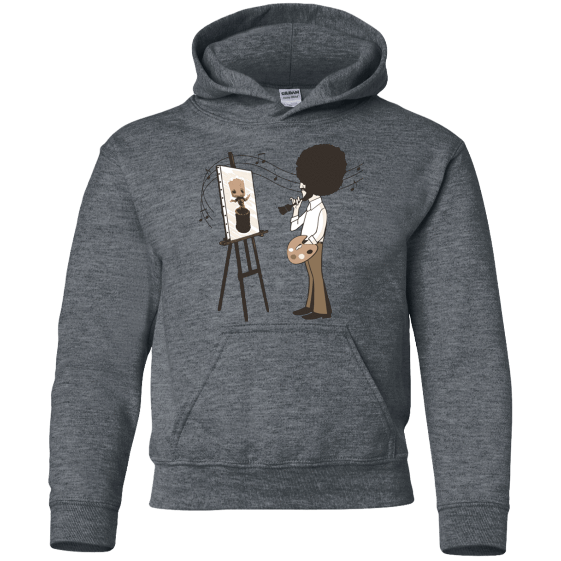 Sweatshirts Dark Heather / YS Happy Little Tree Youth Hoodie